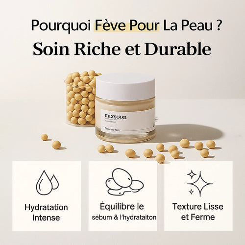 Mixsoon Crème Haricot Vegan - Secret Coréen Peau Parfaite
